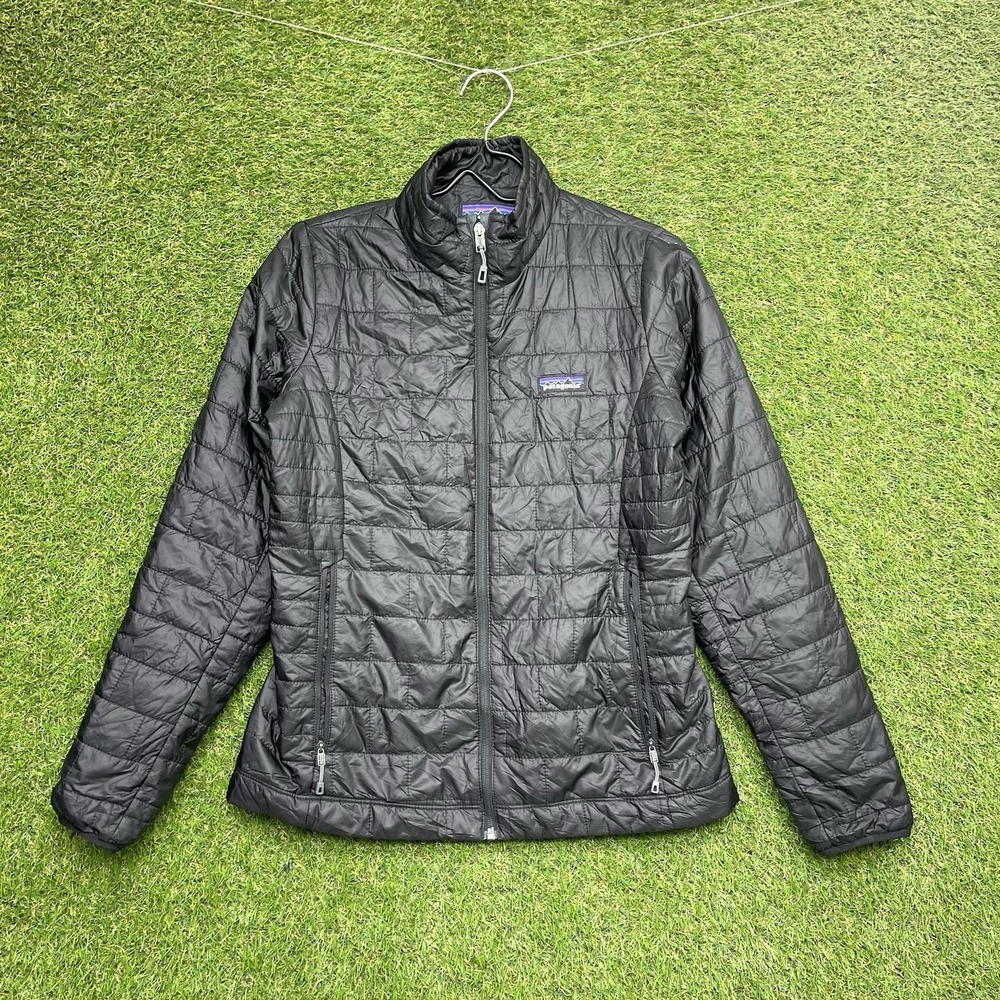 Patagonia Nano Puff Jacket Women Small Insulated Puffer Black 84217 PRIMALOFT